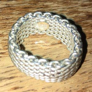 Authentic Tiffany & Co. Somerset Domed Mesh Ring